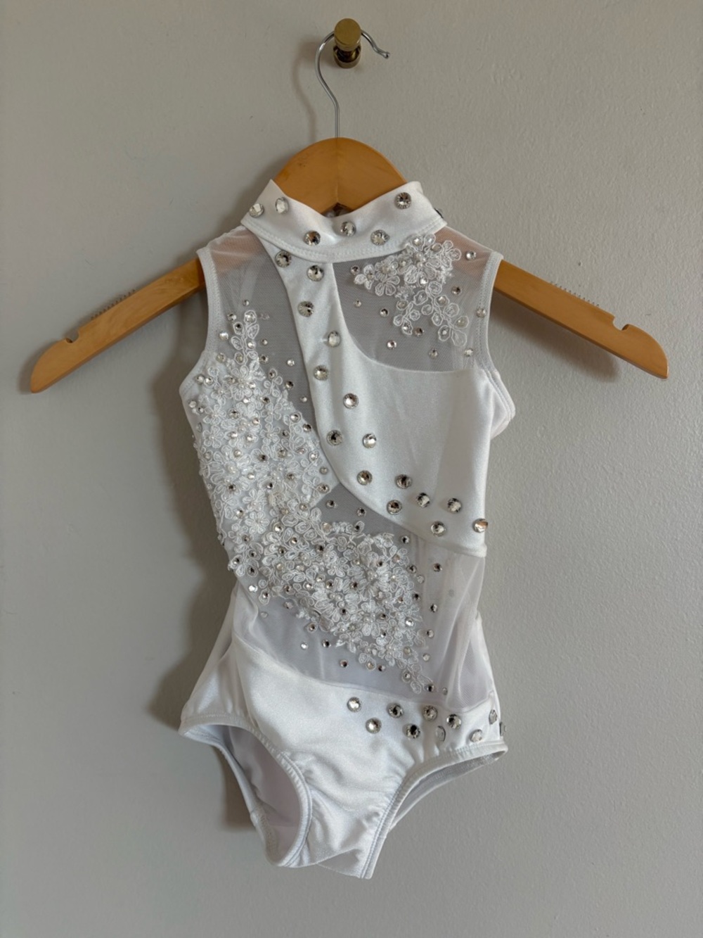 Patrick J Dance Wear / Custom Stoned Dance Leotard (CM) Headpiece included
